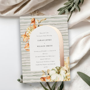 Rustikale Herbstkuppeldusche Folieneinladung