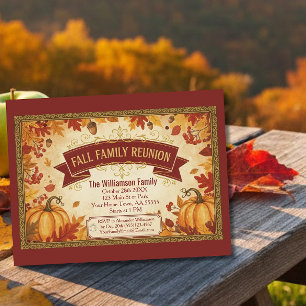 Rustikale Herbstleaves fallen Wiedersehen-Card Feiertagskarte