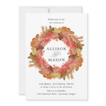 Rustikale Herbstleaves fallen Wreath-Hochzeit