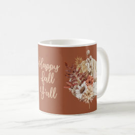 Rustikale Herbstleaves Herbst Blume Kaffeetasse