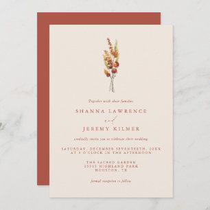 Rustikale Herbstliche Elegante Einladung