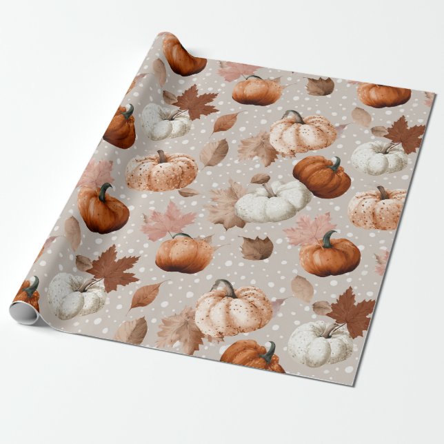Rustikale Herbstpumpen und Herbstlaube (2) Geschenkpapier (Ungerollt)