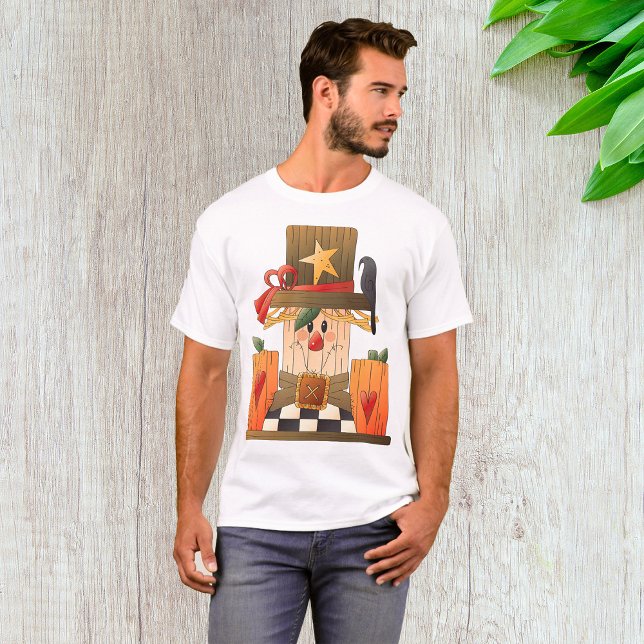Rustikale Herbstschnecke mit Pumpkins und Crow T-Shirt (Von Creator hochgeladen)