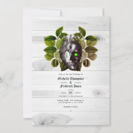 Rustikale Hexenheirat Einladung