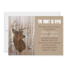 Rustikale Hirsche die Jagd ist über Hochzeitseinla