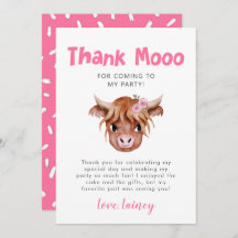 Rustikale Hochlandkuhmädchen zum Geburtstag