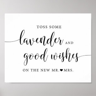 Rustikale Hochzeit: Abschießen des Lavendel-Toss-Z Poster