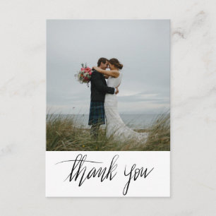 Rustikale Hochzeit danken Ihnen handgeschriebenes Dankeskarte