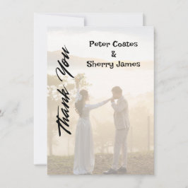 Rustikale Hochzeit Dankeschön Karte