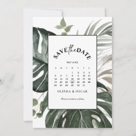 Rustikale Hochzeit der botanischen Wasserfarbe Save The Date