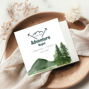 Rustikale Hochzeit des Waldwaldes Pinienwald Serviette