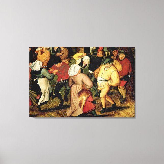 Rustikale Hochzeit, Details der Tanzenden Leinwanddruck (Vorderseite)