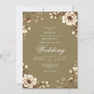 Rustikale Hochzeit Einladung