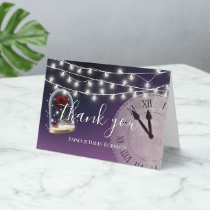 Rustikale Hochzeit Elegant Lila Danke