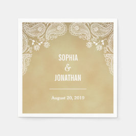 Rustikale Hochzeit I Hand Drawn Paisley Wedding Na Serviette