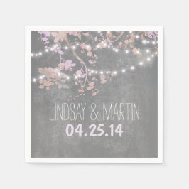 Rustikale Hochzeit im Garten Serviette