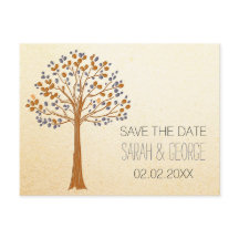 Rustikale Hochzeit im Herbst Save the Date