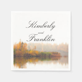 Rustikale Hochzeit im Herbst Serviette