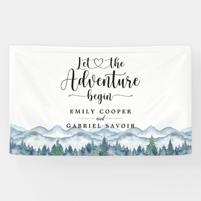 Rustikale Hochzeit im Wald Banner (Horizontal)