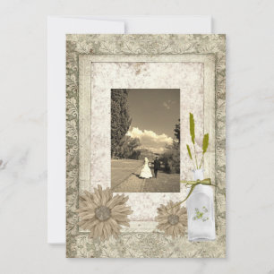 rustikale Hochzeit im Western Einladung