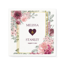 Rustikale Hochzeit in Burgund Marsala und Rosa