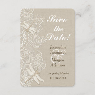 Rustikale Hochzeit in Burlap und Spitzen retten da Einladung