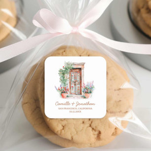 Rustikale Hochzeit in Urlaubsort Gunst Sticker