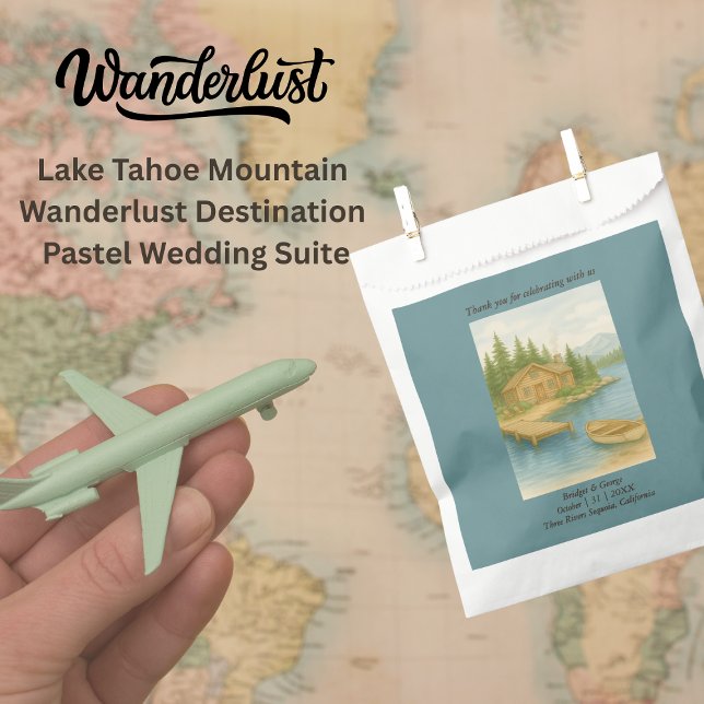 Rustikale Hochzeit in Urlaubsort Tahoe Geschenktütchen (Von Creator hochgeladen)