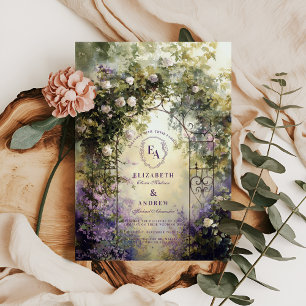 Rustikale Hochzeit Ivy Arch Outdoor Garden Einladung