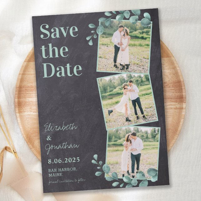 Rustikale Hochzeit Maßgeschneiderte Foto Collage S Save The Date (Von Creator hochgeladen)