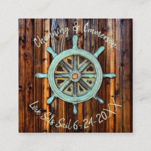 Rustikale Hochzeit oder Verlobung Begleitkarte