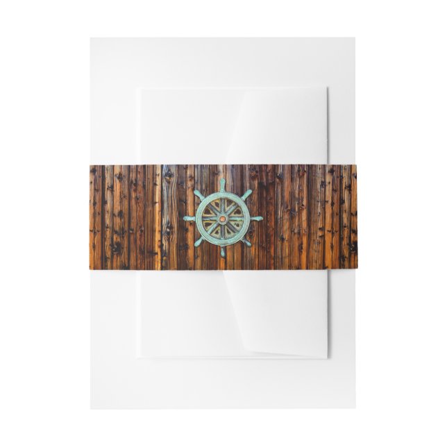 Rustikale Hochzeit oder Verlobung Einladungsbanderole (Vorderseite Beispiel)