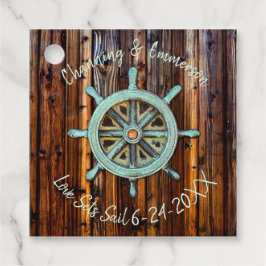 Rustikale Hochzeit oder Verlobung Geschenkanhänger