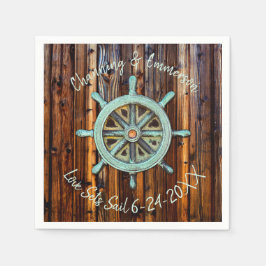 Rustikale Hochzeit oder Verlobung Serviette