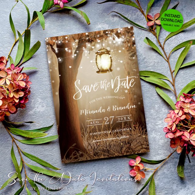 Rustikale Hochzeit Save the Date Einladung (Von Creator hochgeladen)