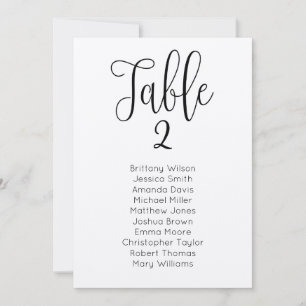 Rustikale Hochzeit Sitzplan. Kraft-Tischplan Einladung