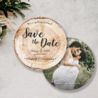 Rustikale Hochzeit Speichern Sie das Datum Foto Ho