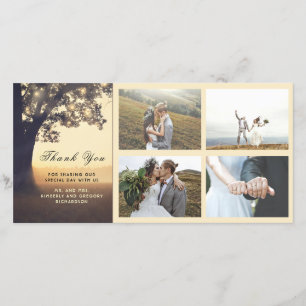 Rustikale Hochzeit und Traumbaum Vielen Dank Dankeskarte