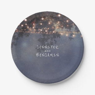 Rustikale Hochzeit von Baumrinden Pappteller