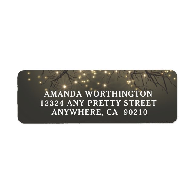 Rustikale Hochzeit von hellen Bäumen (Vorne)