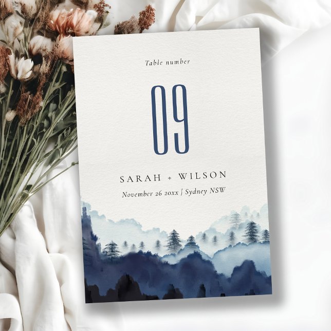 Rustikale Hochzeit von Pinienwäldern Tischnummer (Von Creator hochgeladen)