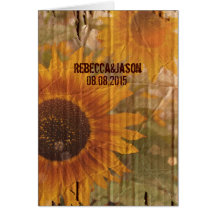 rustikale Hochzeit von Sonnenblumen