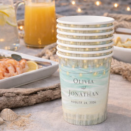 Rustikale Hochzeit von Strandwald Pappbecher