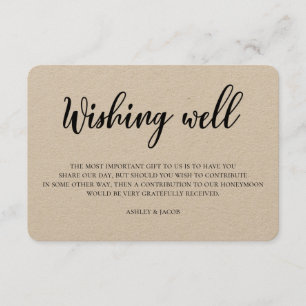 Rustikale Hochzeit wünscht sich gut. Moderne Kraft Begleitkarte