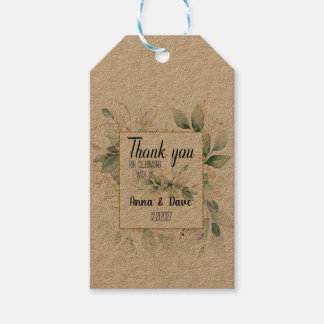 Rustikale Hochzeiten, maßgeschneiderte botanische  Geschenkanhänger