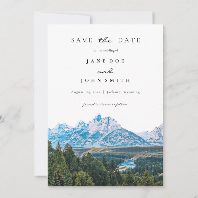 Rustikale Hochzeiten retten das Datum Save The Date (Vorderseite)