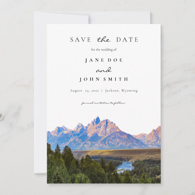 Rustikale Hochzeiten retten das Datum Save The Date (Vorderseite)