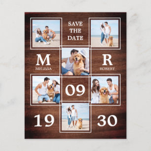 Rustikale Hochzeitfotografie Save the Date