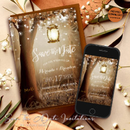 Rustikale Hochzeitkarte Save the Date