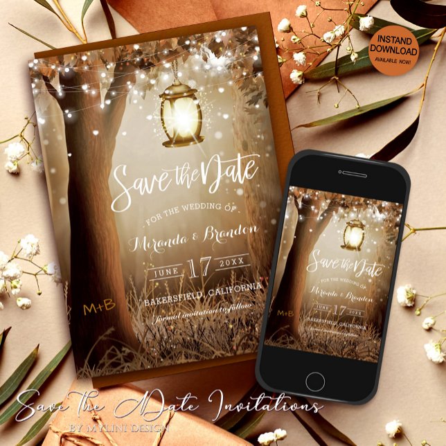 Rustikale Hochzeitkarte Save the Date (Von Creator hochgeladen)